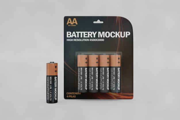 Battery Mockup Psd