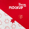 Be Different, Be Special Piece Of Puzzle Mock-Up Psd