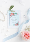 Beautiful Arrangement Of Wedding Elements With Invitation Mock-Up Psd