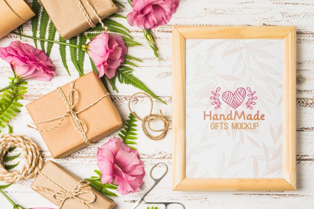 Beautiful Assortment With Mock-Up Frame Psd
