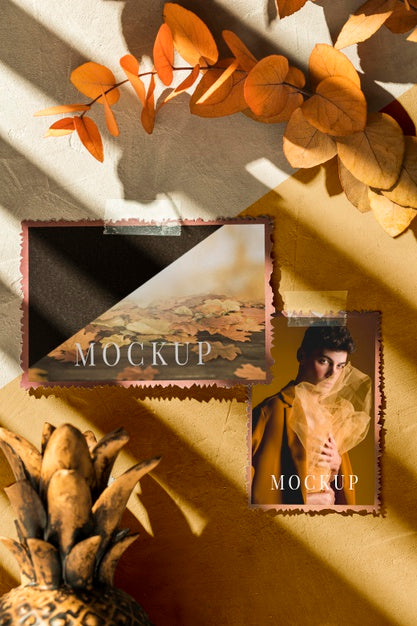 Beautiful Autumn Moodboard Mock-Up Psd