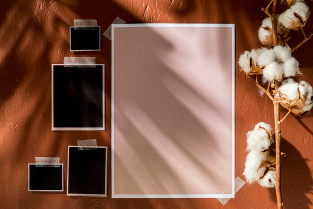 Beautiful Autumn Moodboard Mock-Up Psd