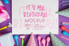Beautiful Birthday Concept Mock-Up Psd