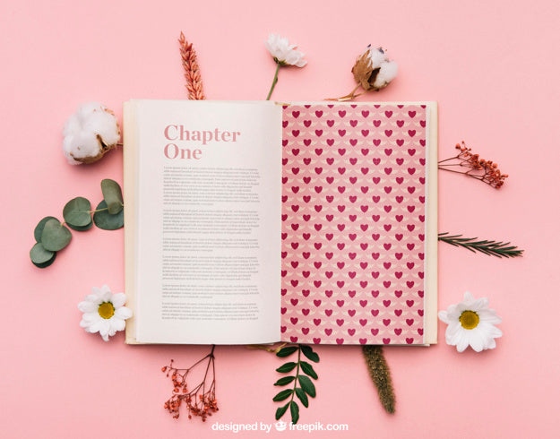 Beautiful Girly Book Mockup