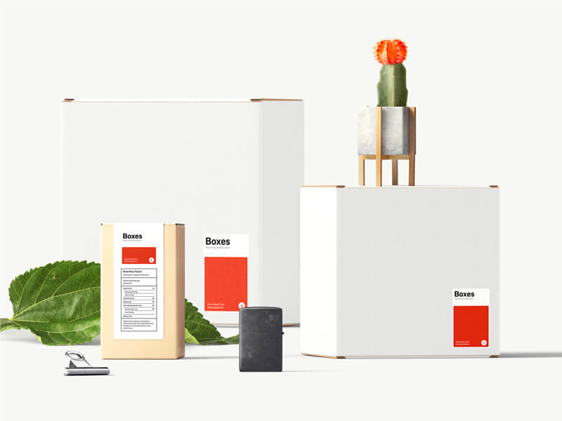 Beautiful Boxes Mockup Scene