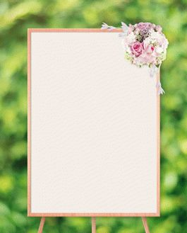 Beautiful Ceremony Frame Stand Mockup