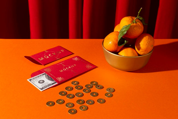 Beautiful Chinese New Year Concept Mock-Up Psd