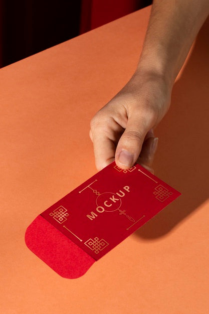 Beautiful Chinese New Year Concept Mock-Up Psd