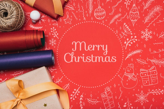 Beautiful Christmas Concept Mock-Up Psd