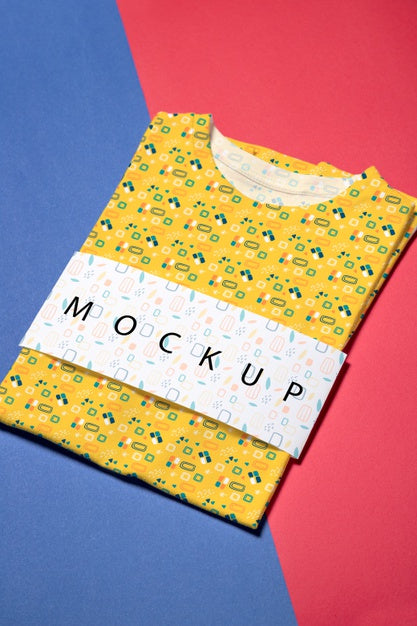 Beautiful Colorful Shirt Concept Mock-Up Psd