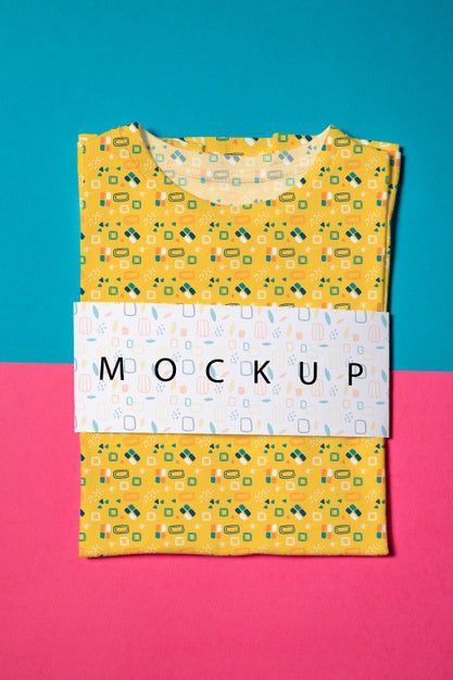 Beautiful Colorful Shirt Concept Mock-Up Psd