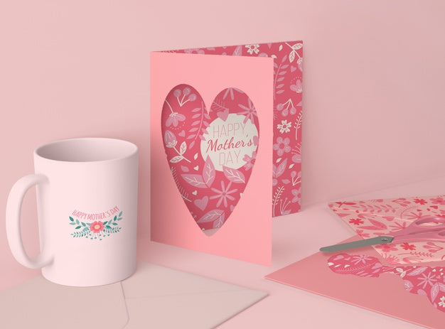 Beautiful Composition For Mother'S Day With Scene Creator Psd