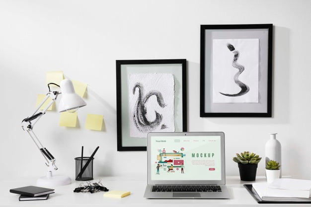 Beautiful Desk Concept Mock-Up Psd