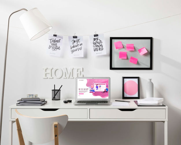 Beautiful Desk Concept Mock-Up Psd