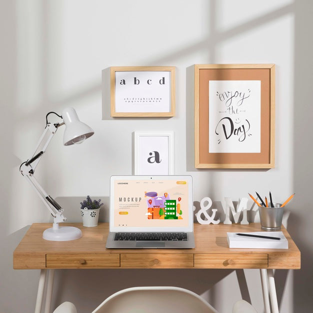 Beautiful Desk Concept Mock-Up Psd