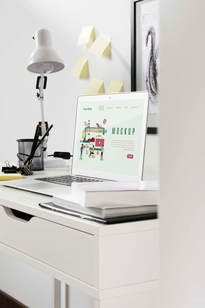 Beautiful Desk Concept Mock-Up Psd