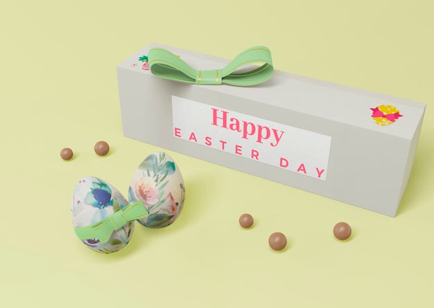 Beautiful Easter Concept Mock-Up Psd