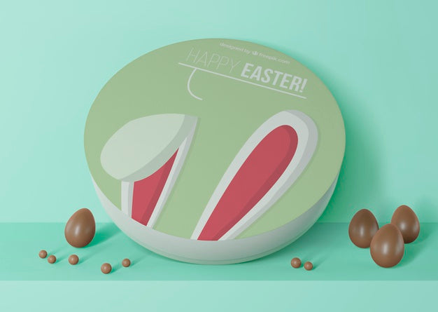 Beautiful Easter Concept Mock-Up Psd