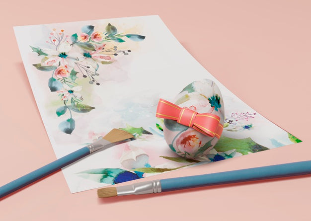 Beautiful Easter Concept Mock-Up Psd