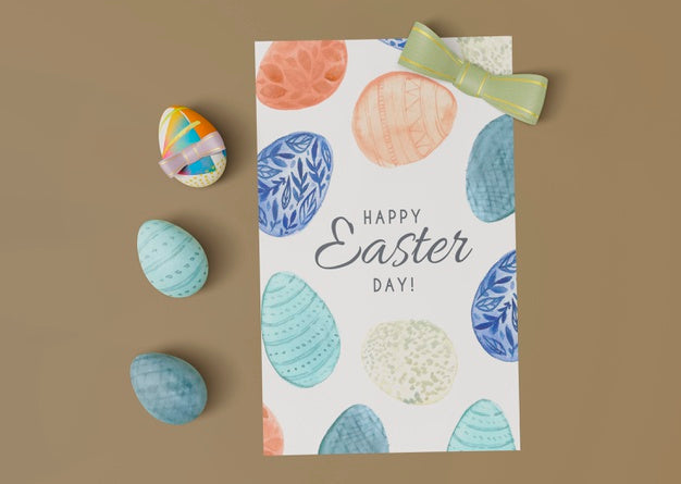 Beautiful Easter Concept Mock-Up Psd
