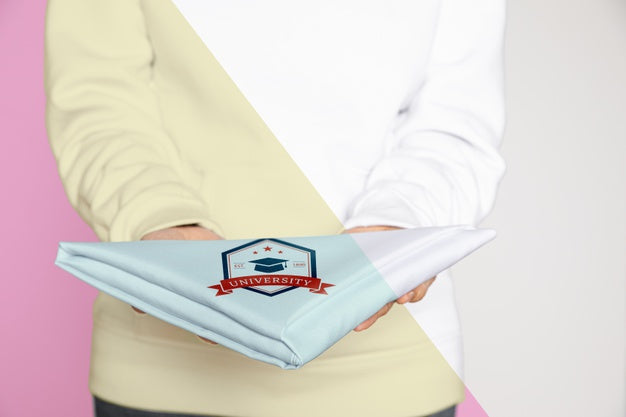 Beautiful Flag Concept Mock-Up Psd