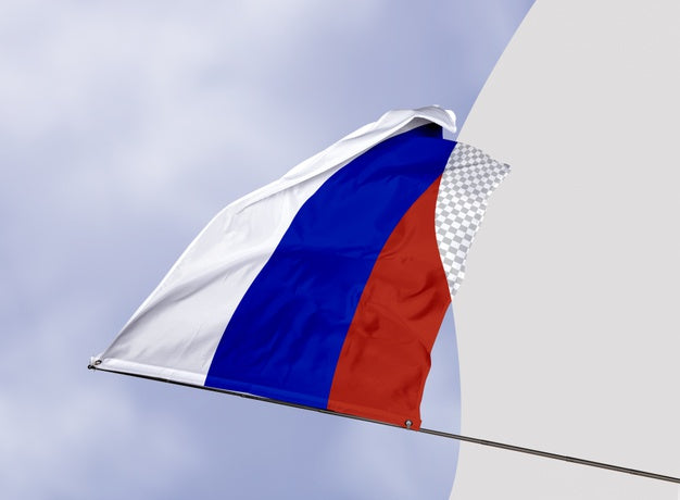 Beautiful Flag Concept Mock-Up Psd