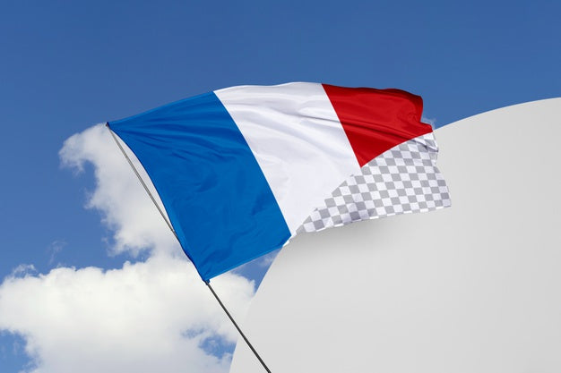 Beautiful Flag Concept Mock-Up Psd