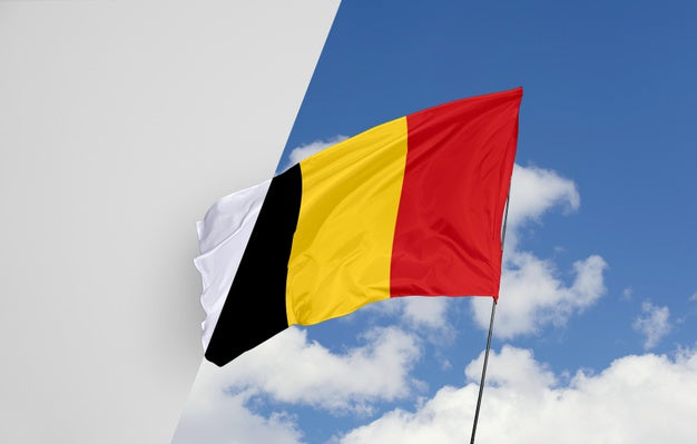 Beautiful Flag Concept Mock-Up Psd