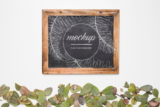 Beautiful Floral Concept Mock-Up Psd