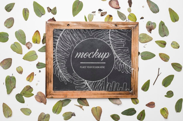 Beautiful Floral Concept Mock-Up Psd