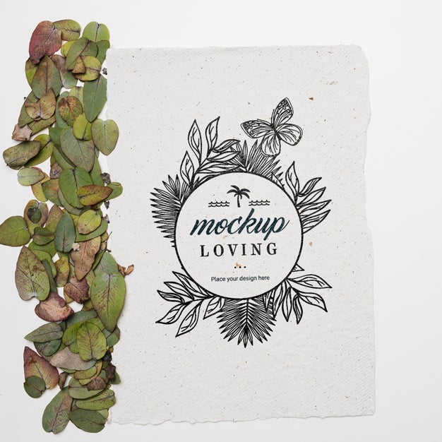 Beautiful Floral Concept Mock-Up Psd