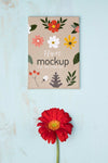 Beautiful Floral Concept Mock-Up Psd