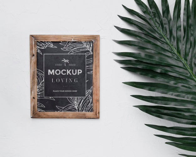Beautiful Floral Concept Mock-Up Psd