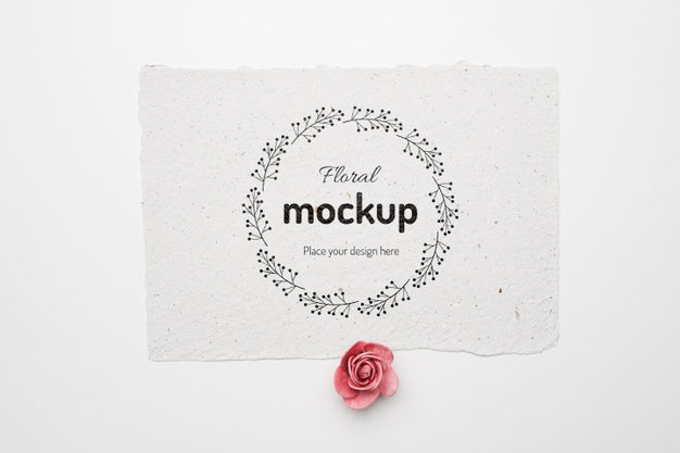 Beautiful Floral Concept Mock-Up Psd