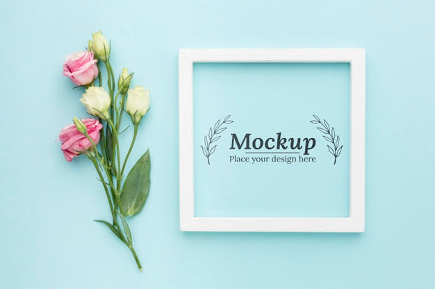Beautiful Floral Concept Mock-Up Psd