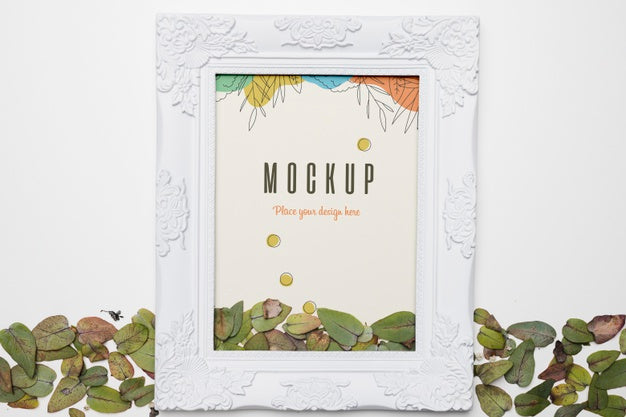 Beautiful Floral Concept Mock-Up Psd