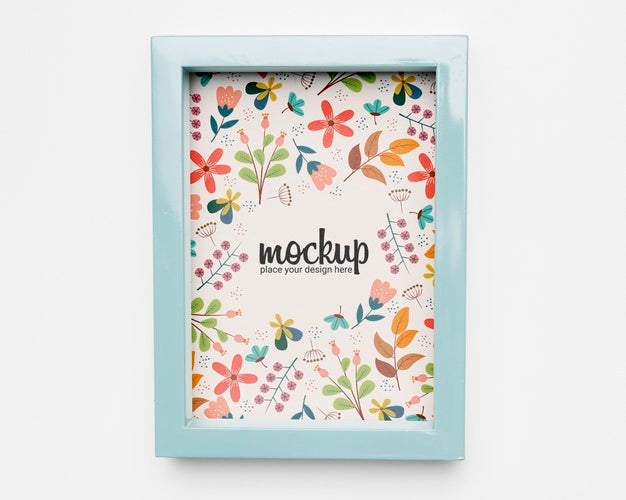 Beautiful Floral Concept Mock-Up Psd