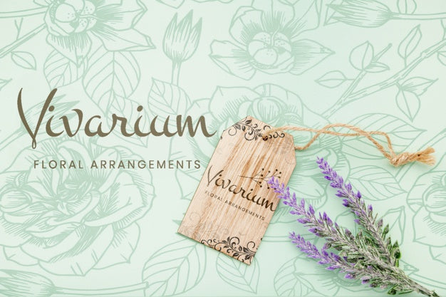 Beautiful Flower Concept Mock-Up Psd