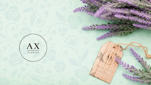 Beautiful Flower Concept Mock-Up Psd