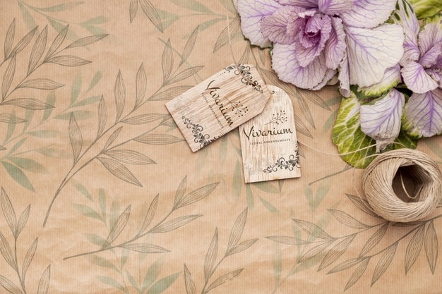 Beautiful Flower Concept Mock-Up Psd