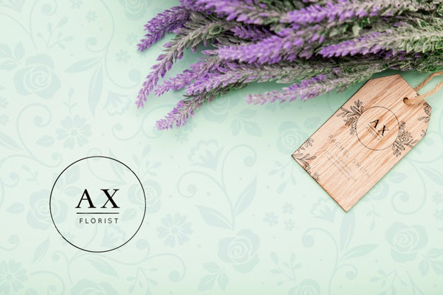 Beautiful Flower Concept Mock-Up Psd