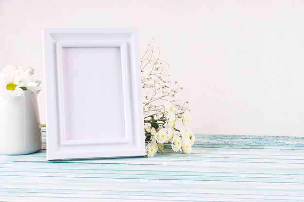 Beautiful Flower Concept Mock-Up Psd