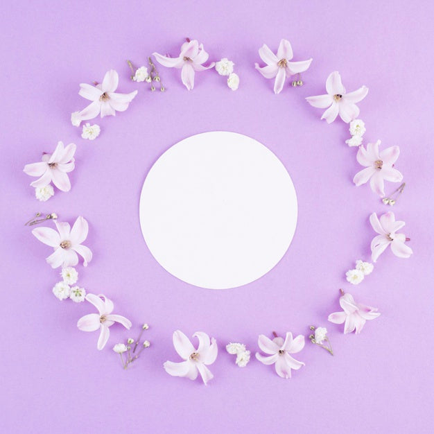 Beautiful Flower Concept Mock-Up Psd