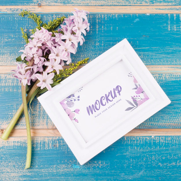 Beautiful Flower Concept Mock-Up Psd