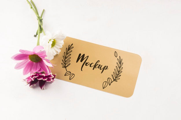 Beautiful Flower Concept Mock-Up Psd
