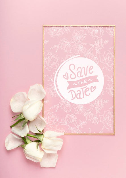 Beautiful. Flowers Concept Mock-Up Psd