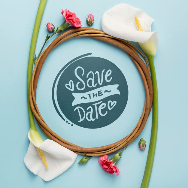 Beautiful. Flowers Concept Mock-Up Psd