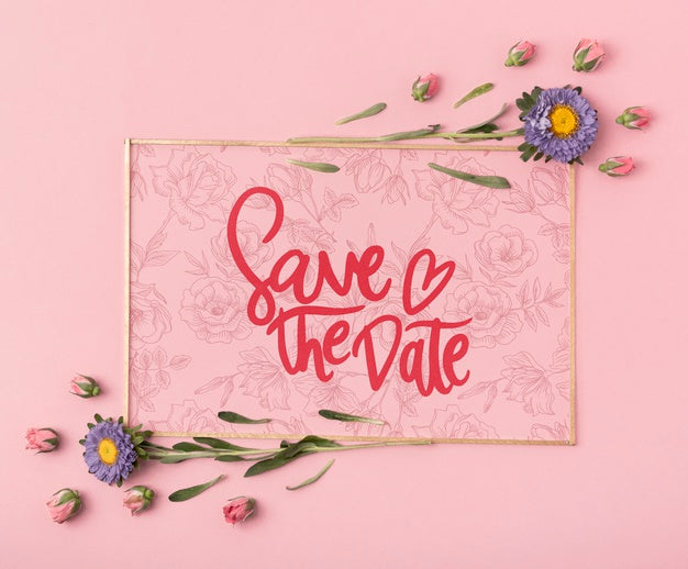 Beautiful. Flowers Concept Mock-Up Psd