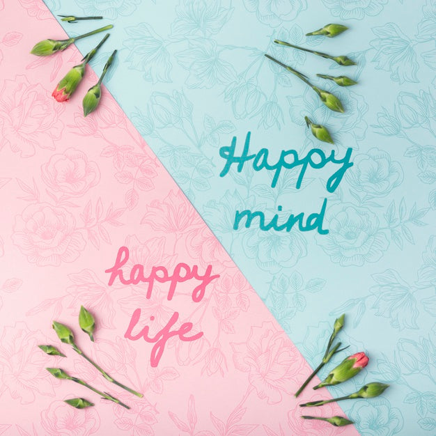 Beautiful. Flowers Concept Mock-Up Psd