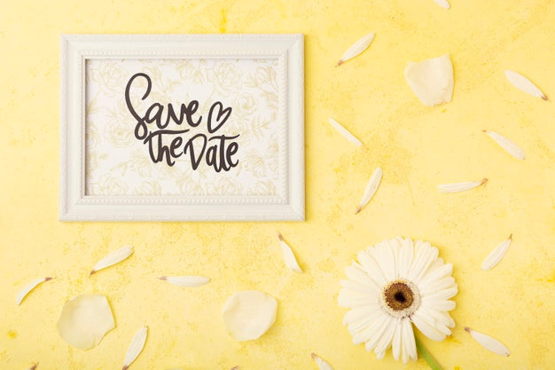 Beautiful. Flowers Concept Mock-Up Psd